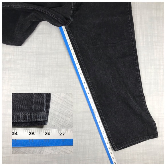 Vintage Levis Mens 40x30 550 Black Jeans - Picture 13 of 15